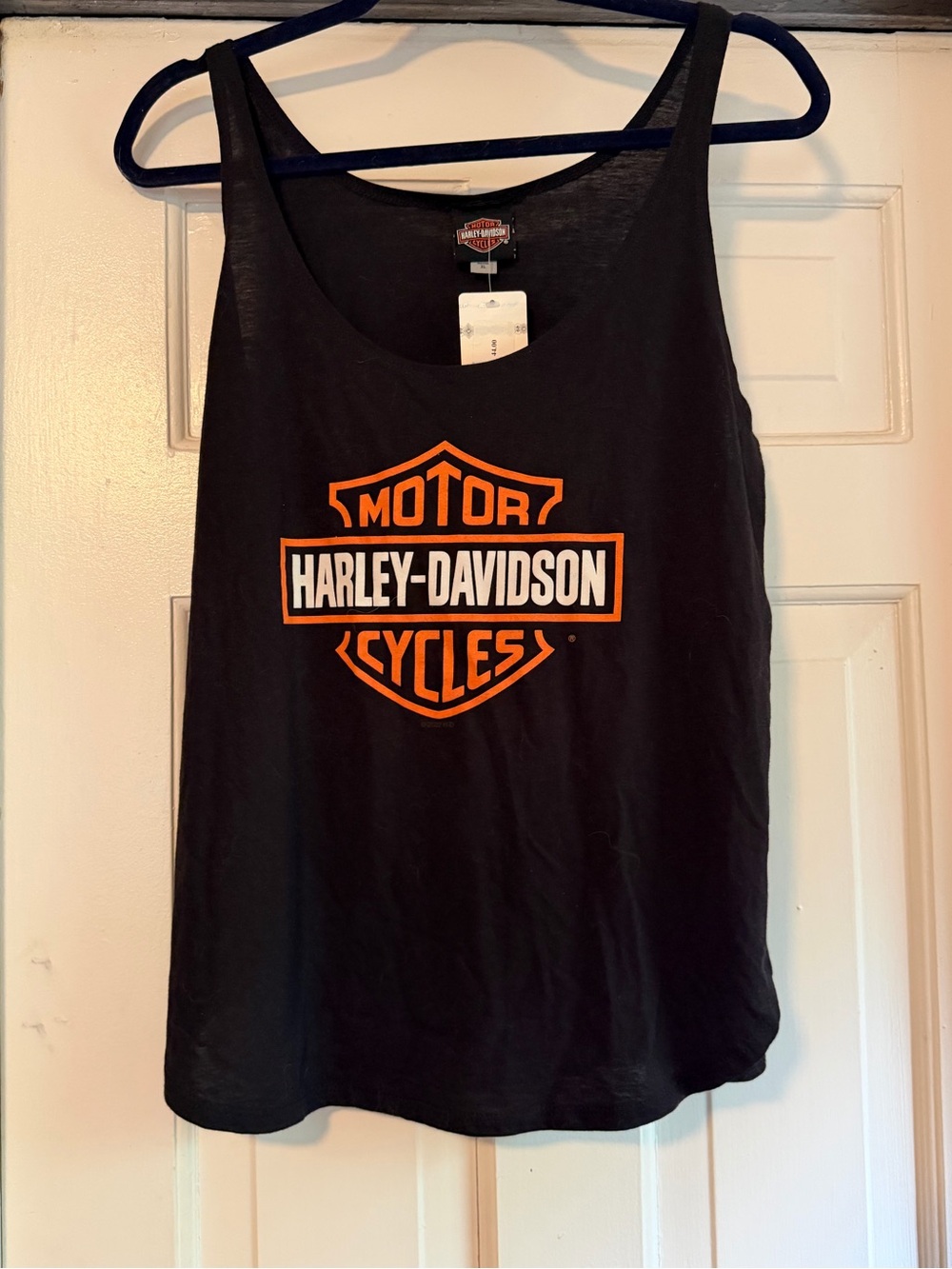 XL Harley-Davidson Black Tee with Orange Winged Shield St.Augustine, FL NWT